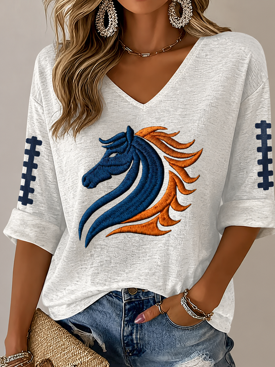 Women'S  Football Lover Casual T-Shirt
