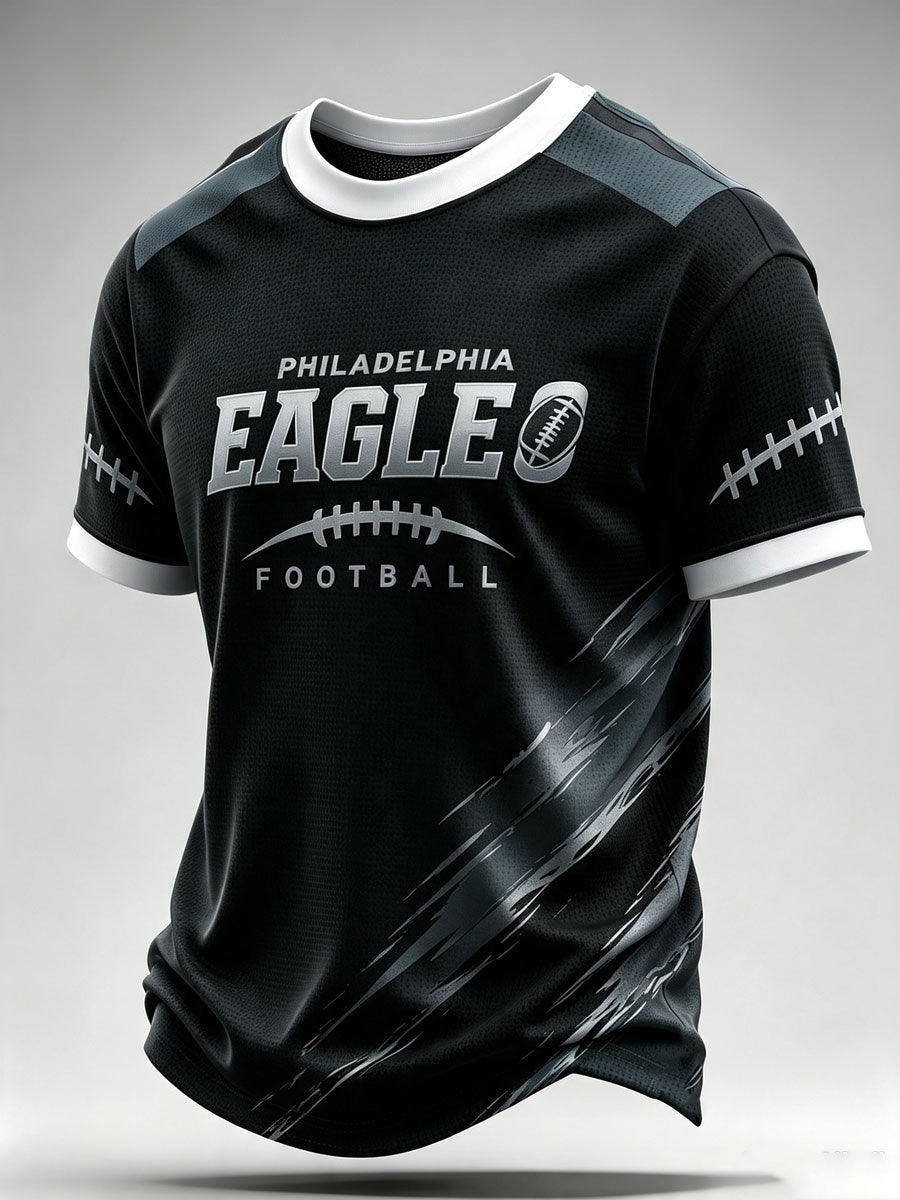 Men'S Football Fan Waffle T-Shirt