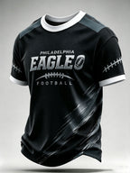 Men'S Football Fan Waffle T-Shirt