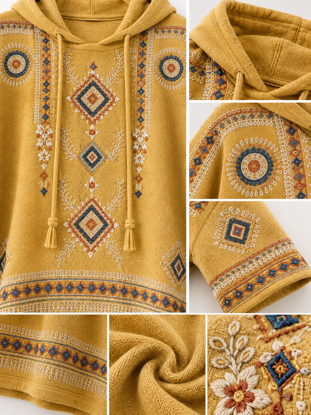 Women’s Retro Western Style Print Hoodie