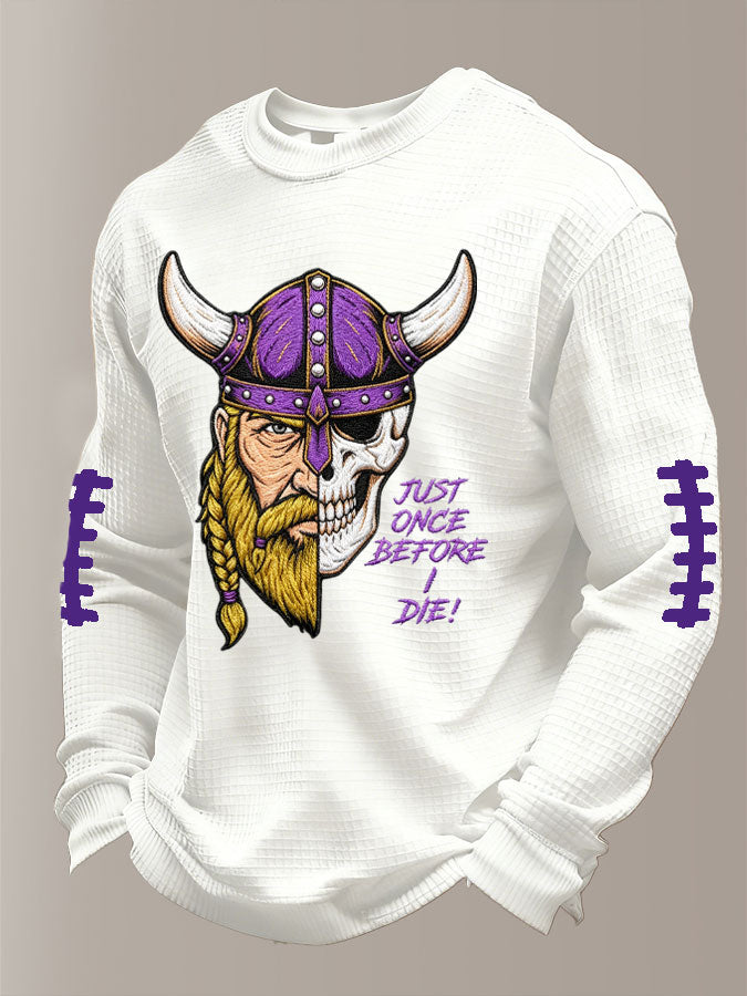 Men'S Football  Printed Waffle T-Shirt