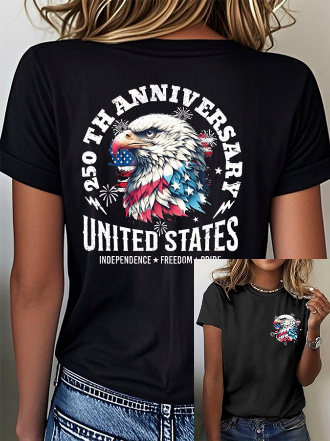 Women's 250th Anniversary Printed Casual T-Shirt