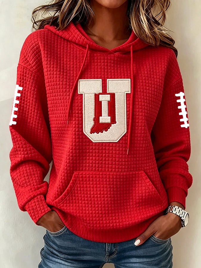 Women's Football Print Sweatshirt