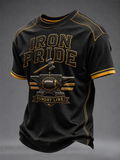 Men'S Football Enthusiast Short Sleeved T-Shirt