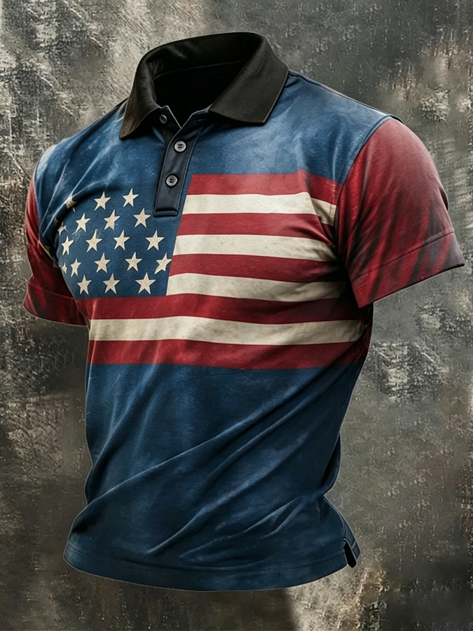 Men's America Anniversary Short-Sleeve Polo Shirt