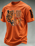 Men'S Football Print Waffle T-Shirt