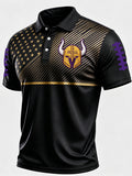 Men'S Football Printed Polo Shirt
