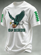 Men'S Football Print Waffle T-Shirt