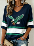 Women's Football Printed T-shirt