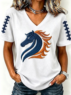 Women'S Gameday Football Lover Casual T-Shirt