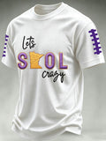 Men'S Football Print Waffle T-Shirt
