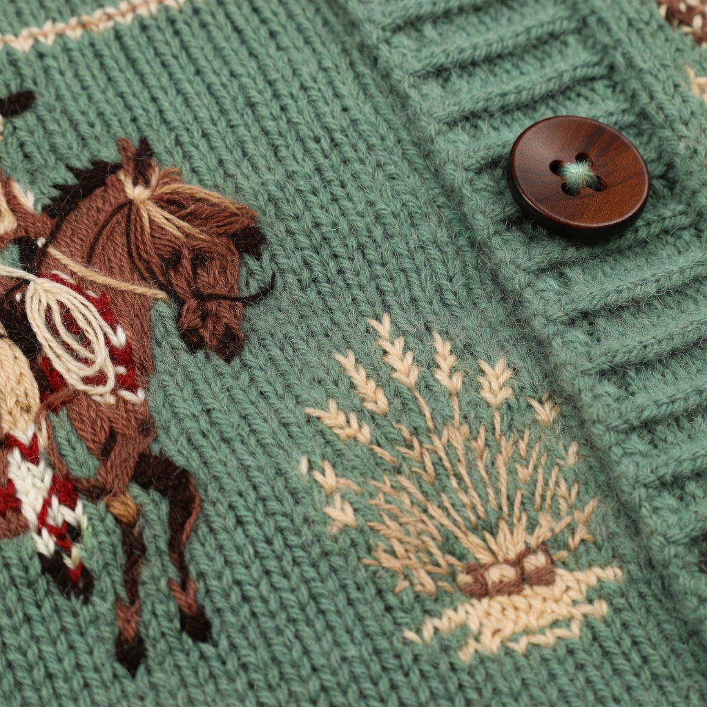 Ladies' Western Style Sweater Cardigan