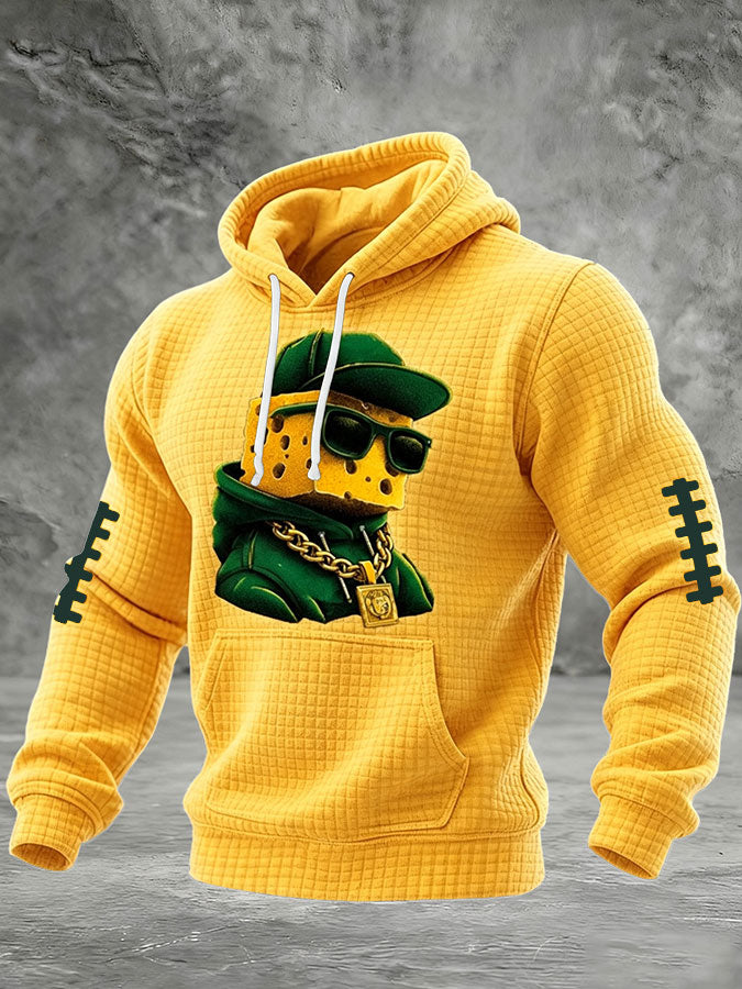 Men'S Football Printed Casual Hoodie