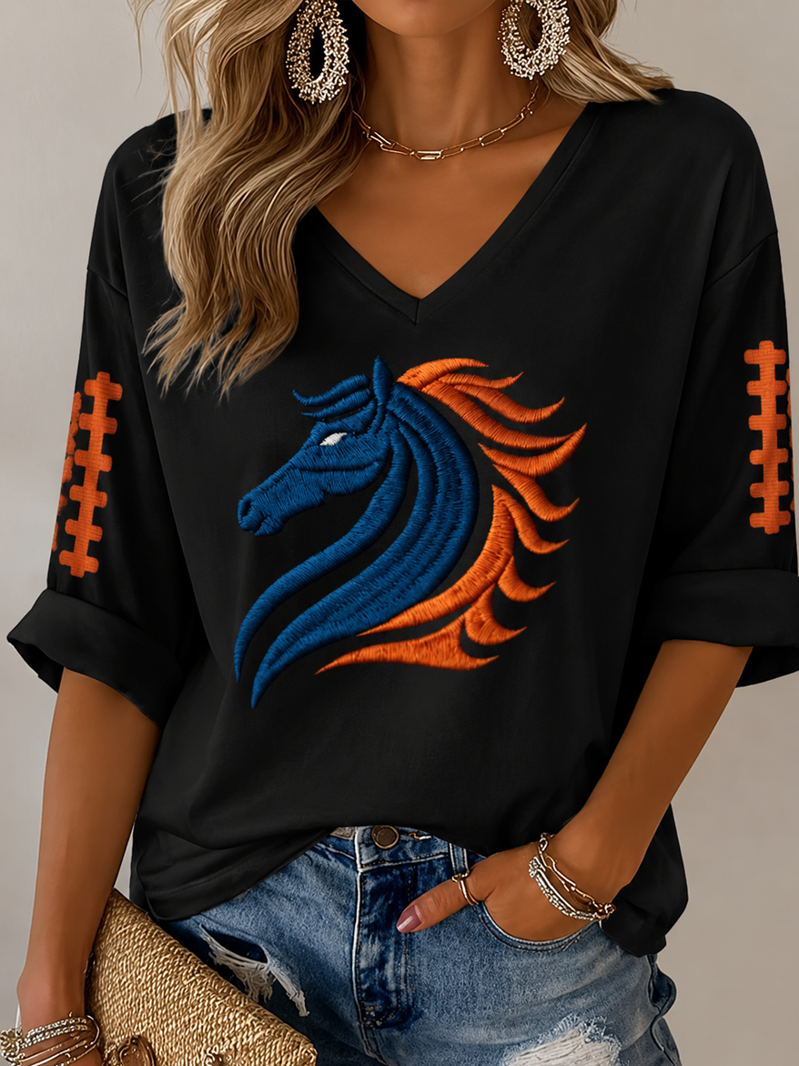 Women'S  Football Lover Casual T-Shirt
