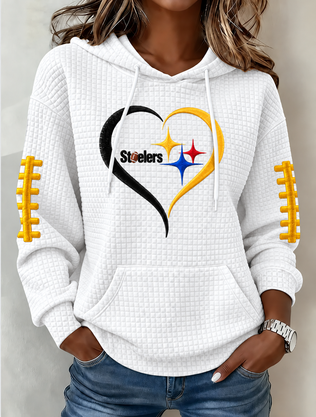 Women's Football Print Sweatshirt