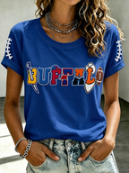 Women's Football Sports Casual T-Shirt