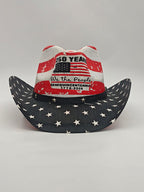Unisex Anniversary Commemoration Our People's Half Century Commemoration Star Stripe Printed Wide brimmed Cowboy Hat