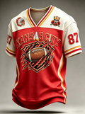 Men'S Football Fan Printed T-Shirt