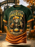 Men'S Football Fan Printed T-Shirt