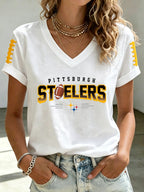Women's Football Printed Casual Sweatshirt