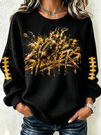 Women'S Football Printed Round Neck Sports Shirt