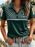 Women's Eagles Hometown Team Printed Polo Shirt