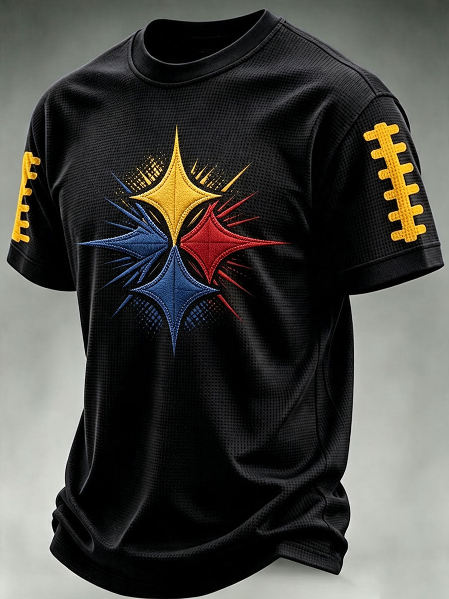 Men'S Football Fan Waffle T-Shirt