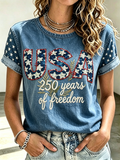 Women's 250th Anniversary Printed T-shirt