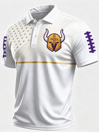 Men'S Football Printed Polo Shirt