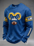 Men'S Football Game Printed Waffle T-Shirt