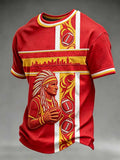 Men'S Football Fan Printed T-Shirt