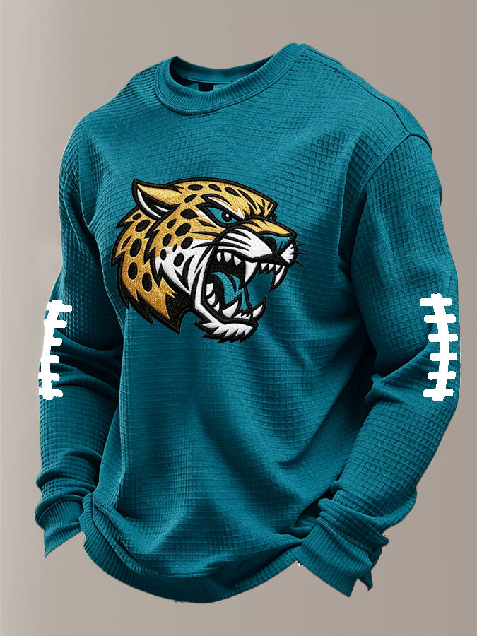 Men'S Football  Printed Waffle T-Shirt