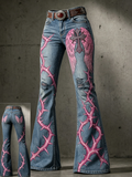 Women's Faith Printed Casual Jeans