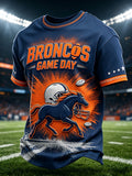 Men's Football Game Print Casual T-Shirt