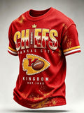Men'S Football Fan Waffle T-Shirt