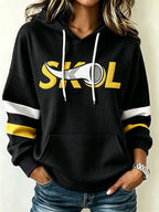 Women's Football Print Sweatshirt