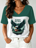 Women's Football Print T-shirt