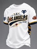 Men's Football Game Print Casual T-Shirt