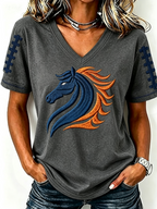 Women'S Gameday Football Lover Casual T-Shirt