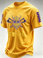 Men'S Football Print Waffle T-Shirt