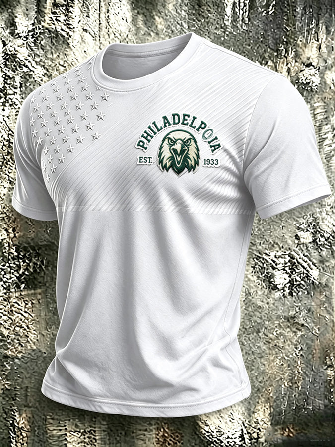 Men's Football Printed Short-Sleeve T-Shirt