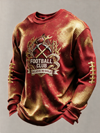 Men'S Football Fans Printed Waffle T-Shirt