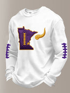 Men'S Football Printed Waffle T-Shirt