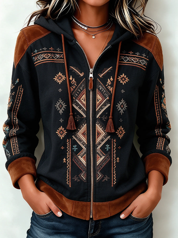 Women'S Ethnic Pattern Printed Casual Top