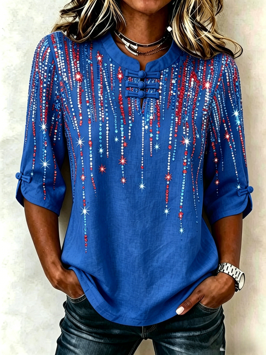 Women's 250th Anniversary Button Top