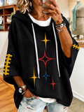 Women's Football Print Hoodie
