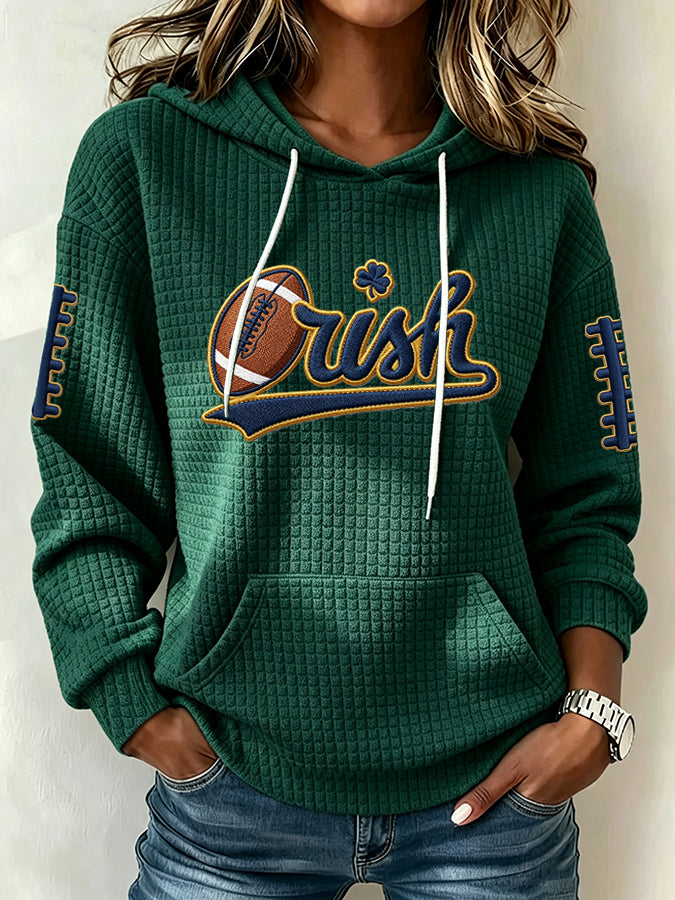 Women's Football Print Sweatshirt