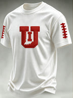 Men'S Football Print Waffle T-Shirt