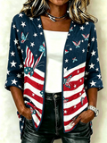 Women'S Rhinestone Citi Art Casual Cardigan