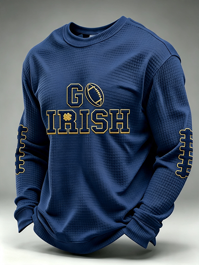 Men'S Rugby Printed Waffle T-Shirt